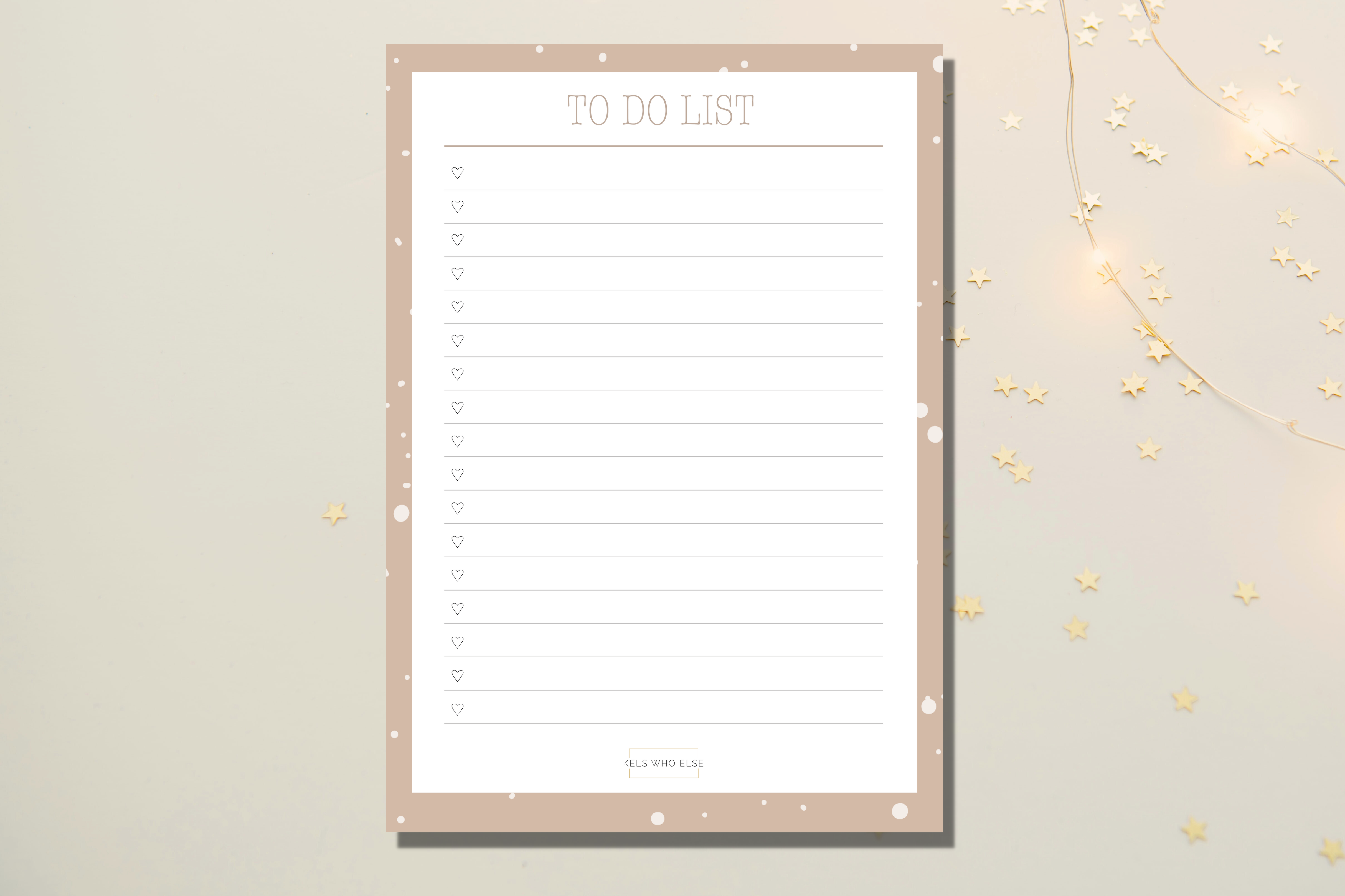 Simple to do notepad - christmas dots