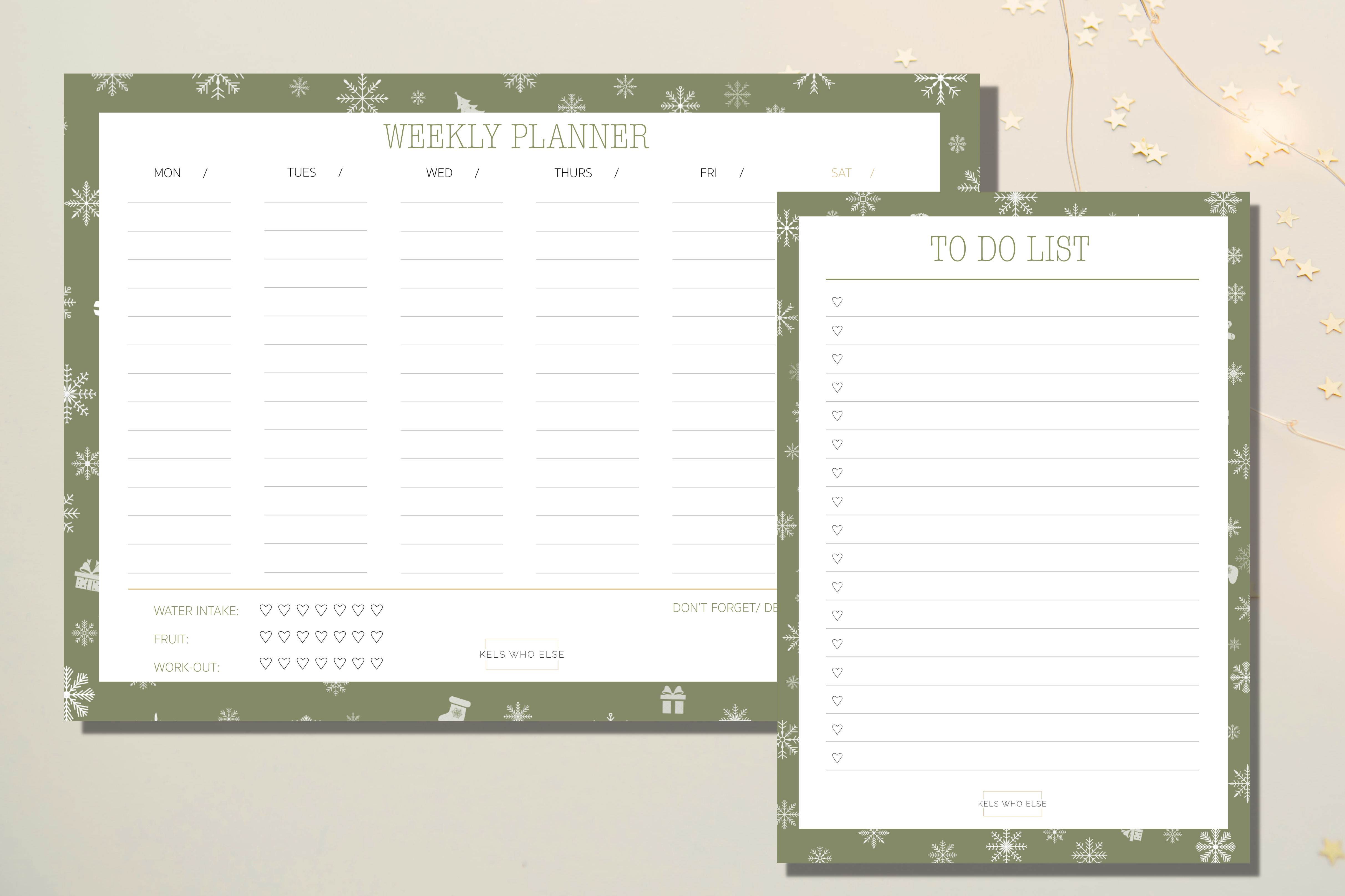 Notepad Christmas bundle - weekly + simple to do