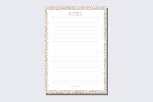Notes notepad - leo beige
