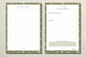 Notepad christmas bundle - to do + simple to do