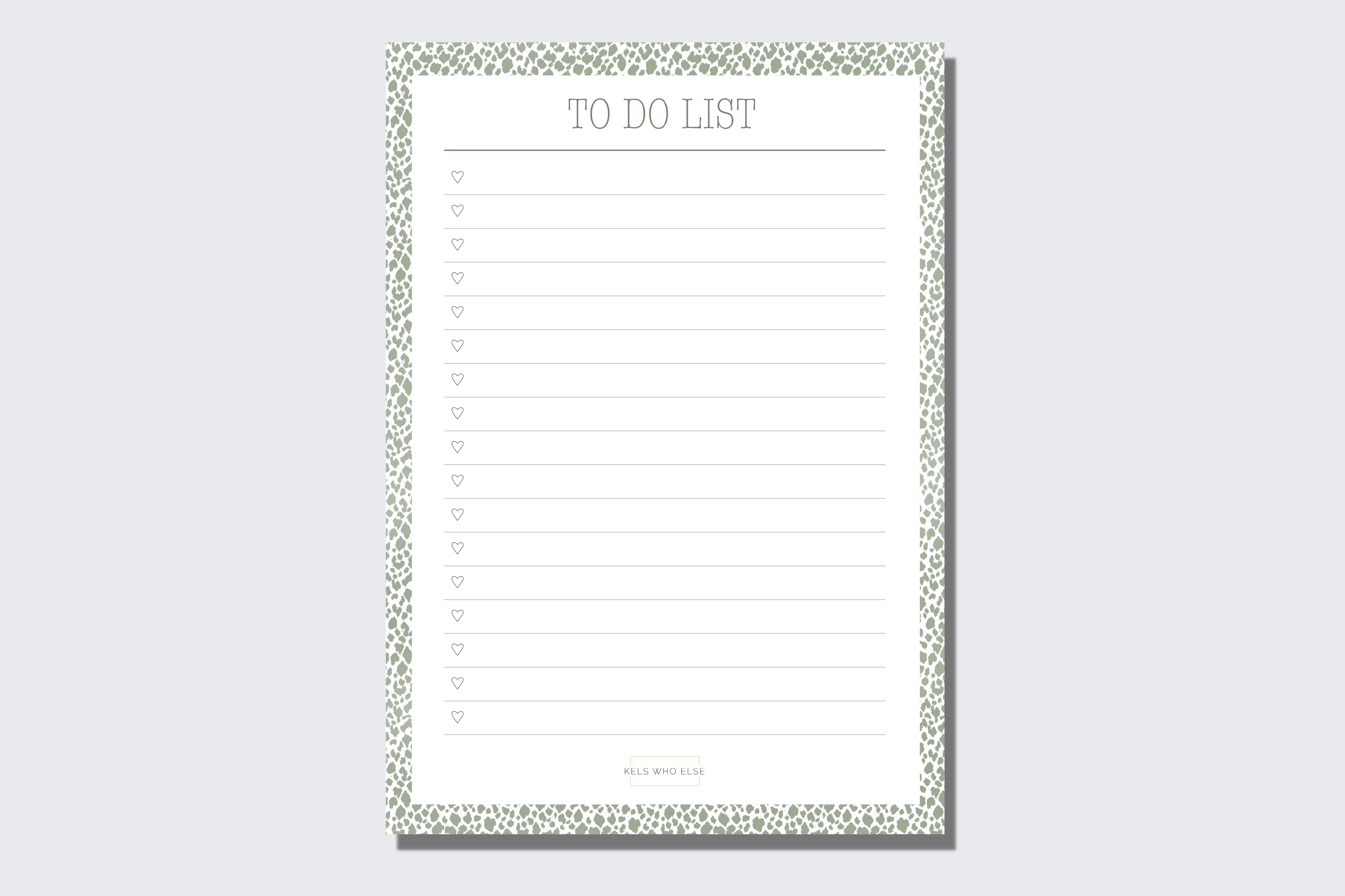 Simple to do notepad - leo green