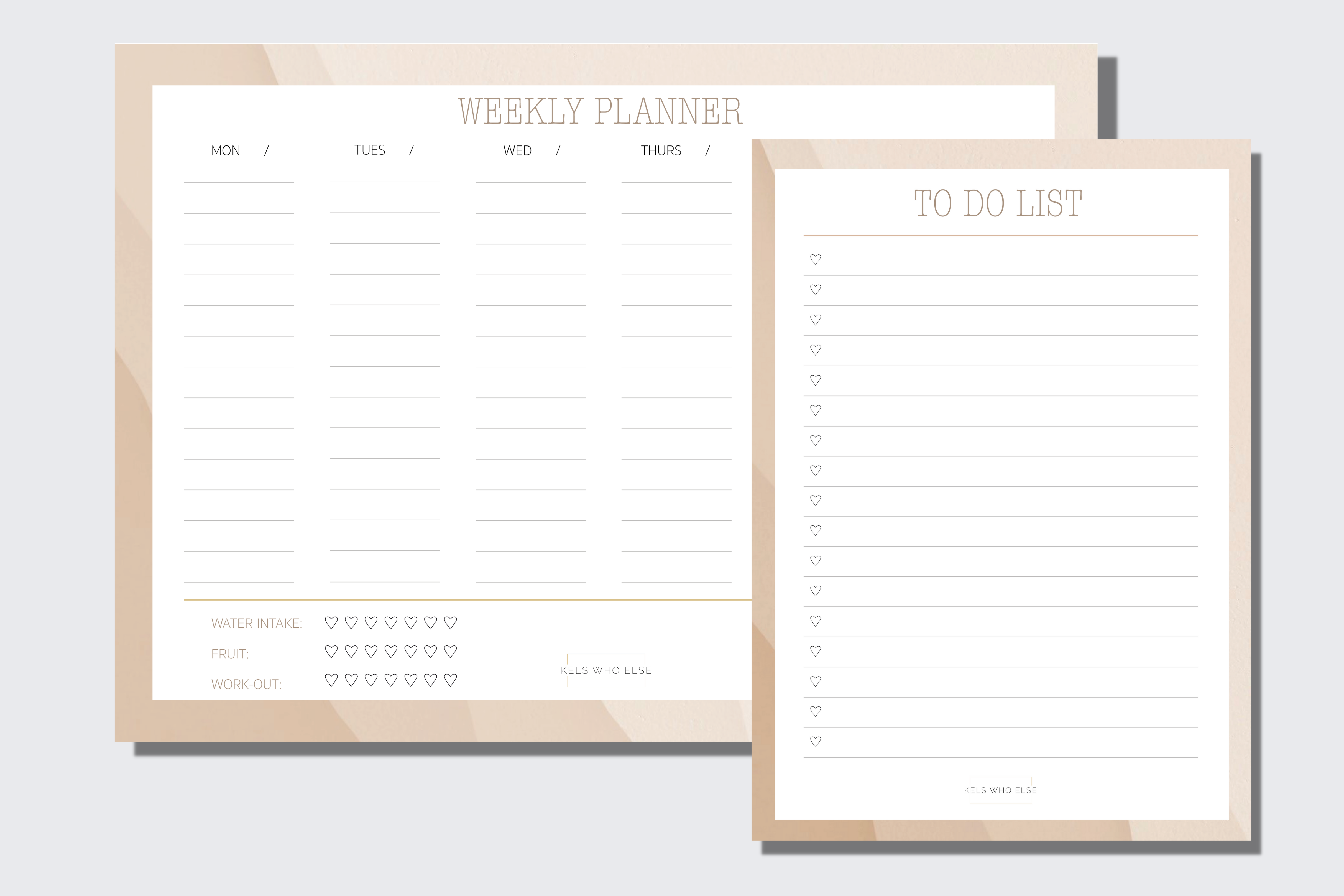 Notepad bundle - weekly + simple to do